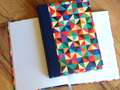 Buch Leinenrücken A5 Geometrik 100g